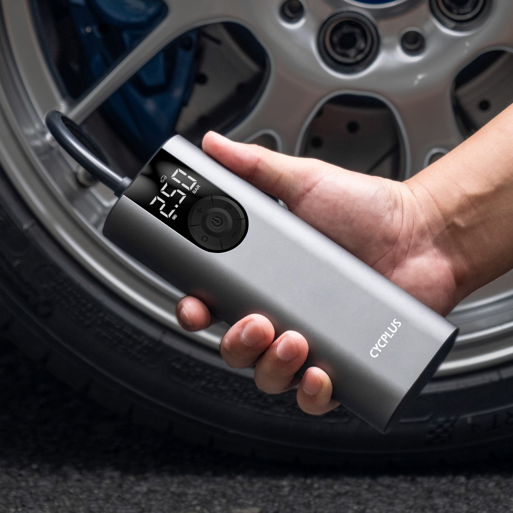 Wireless Automatic Mini Portable Air Compressor Tire Inflator