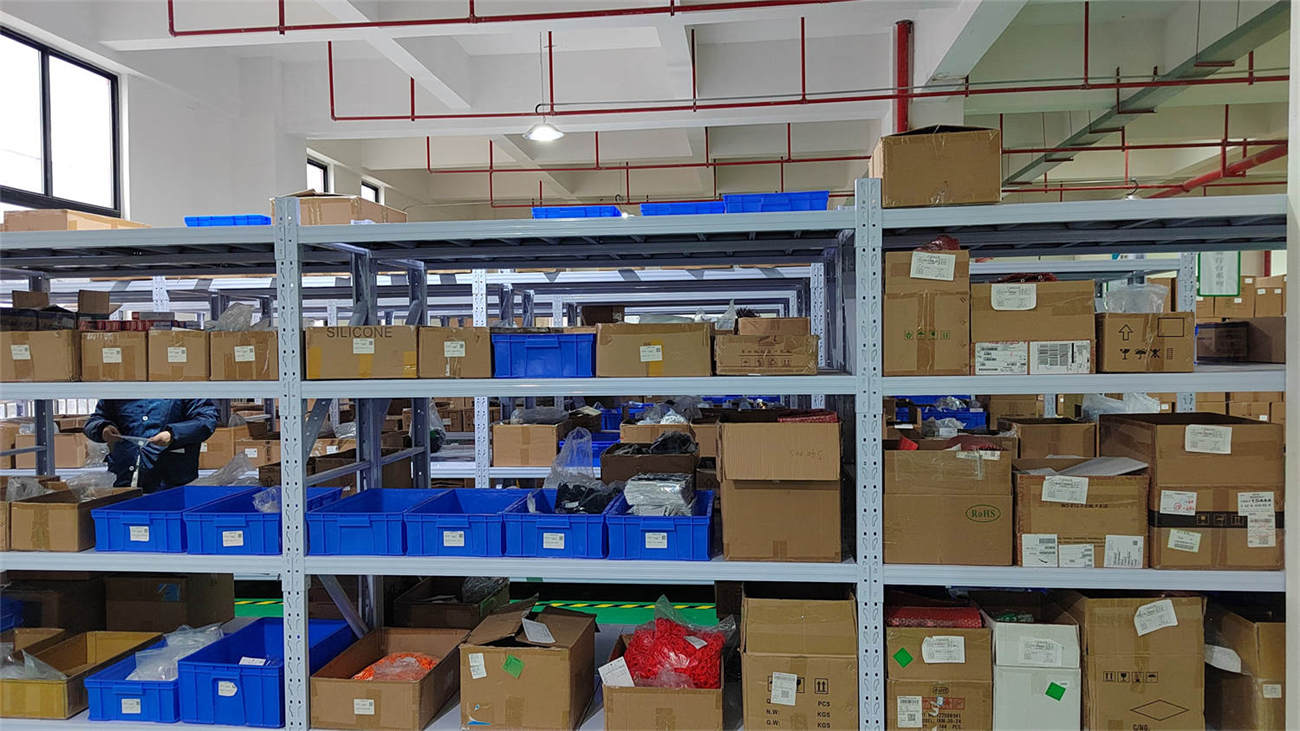 Raw materials warehouse for electric pump production