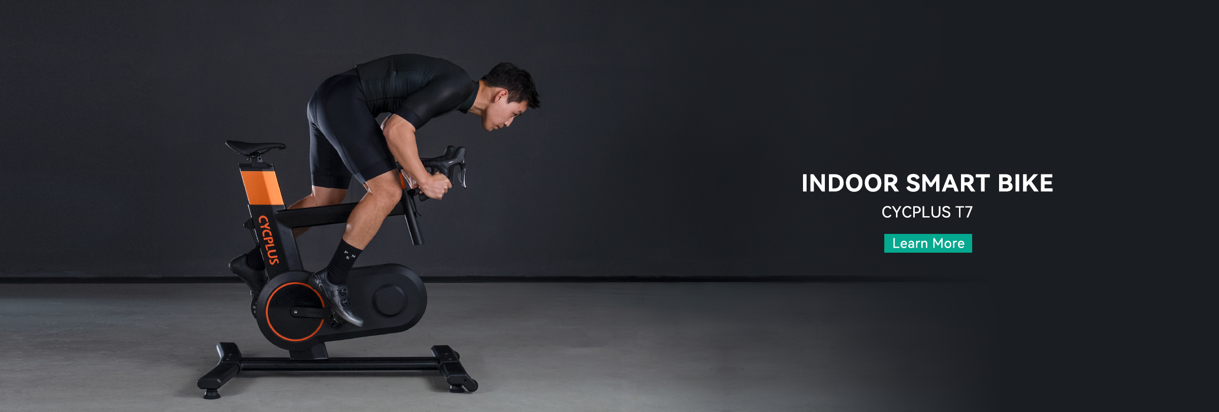 T7 indoor cycling smart bike delivering a realistic road-riding experience