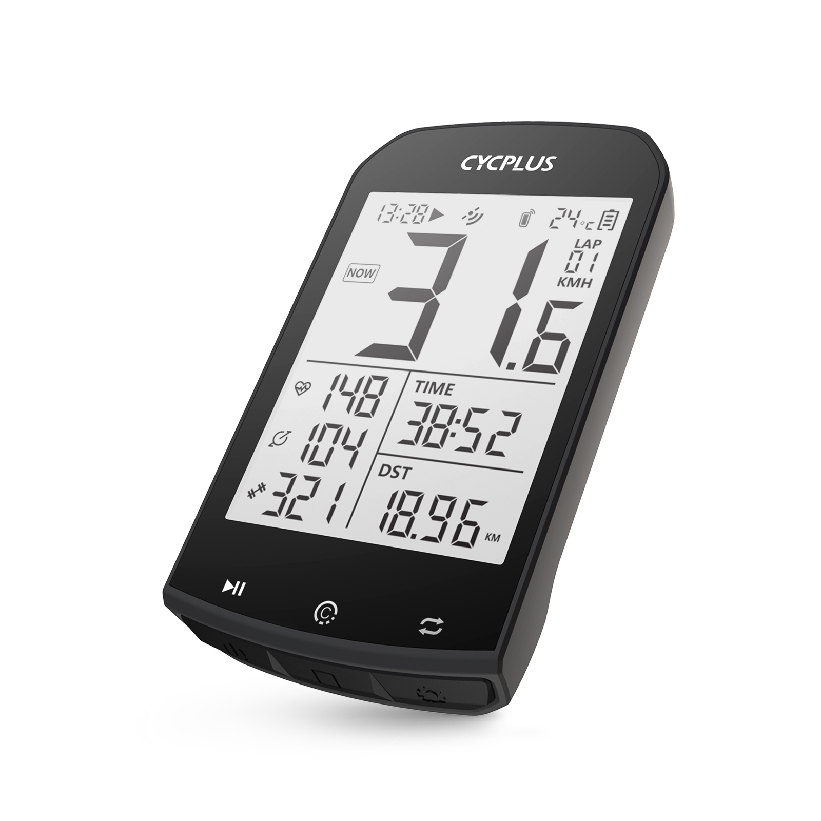 CYCPLUS Rechargeable Digital Speedometer GPS Bike Cycling Computer Wireless Bicycle Computer