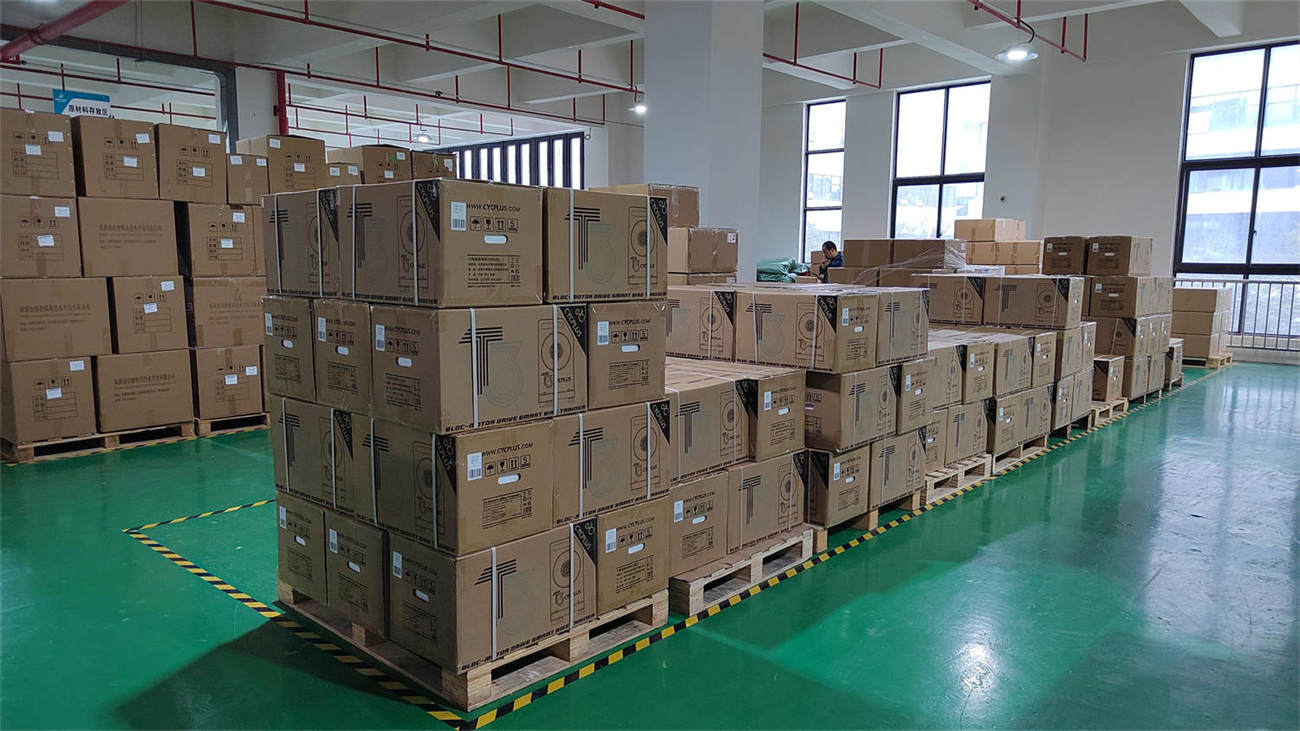 Finished goods storage ready for export shipment